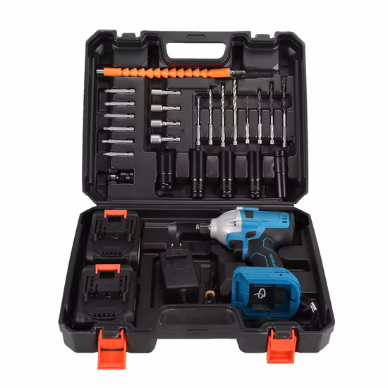 Chiave elettrica professionale a batteria con avvitatore a percussione al litio
